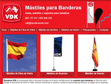 Tablet Screenshot of mastilesparabanderas.com